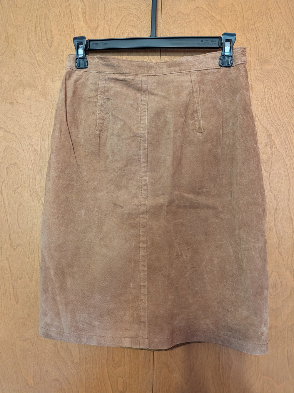 Hunt Club Vintage 100% Genuine Suede Leather Women's 8 Pencil Skirt